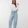 Jeans taille haute coupe « barrel » Vmbillie