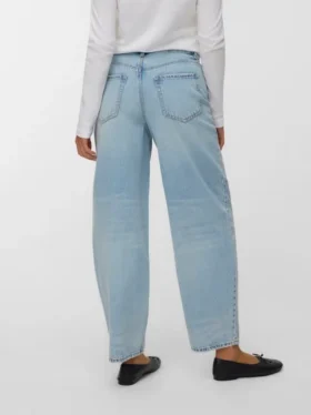 Jeans taille haute coupe « barrel » Vmbillie