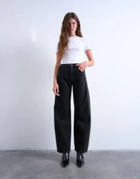 Jeans taille haute coupe classique Tsbrit