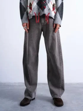Jeans taille haute coupe classique Tsbrit