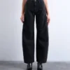 Jeans taille haute coupe classique Tsbrit