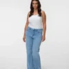 Jeans taille haute coupe droite Vmcolivia