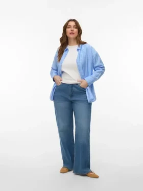 Jeans taille haute à coupe large Vmctessa