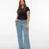 Jeans taille haute à coupe large Vmctessa