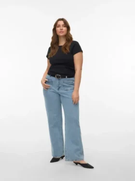 Jeans taille haute à coupe large Vmctessa
