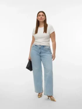 Jeans taille haute à coupe large Vmctessa
