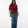 Jeans taille haute à coupe large Vmctessa