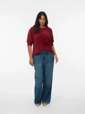 Jeans taille haute à coupe large Vmctessa