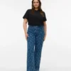 Jeans taille haute à coupe large Vmctessa