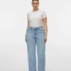 Jeans taille haute à coupe large Vmctessa