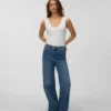 Jeans taille haute à coupe large Vmolivia