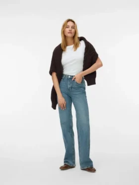 Jeans taille haute coupe large Vmtessa