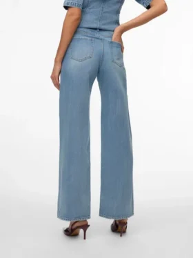 Jeans taille haute à coupe large Vmvega