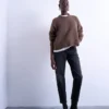 Jeans taille haute coupe « mom » Tsmolly