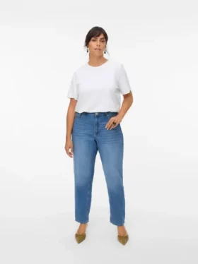 Jeans taille haute coupe « mom » Vmctessa
