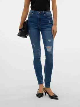 Jeans taille haute coupe skinny VMSophia