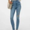 Jeans taille haute coupe skinny VMSophia