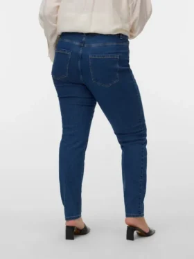 Jeans taille haute coupe slim Vmclusia