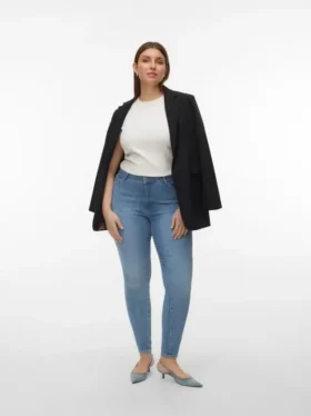 Jeans taille haute coupe slim Vmcphia