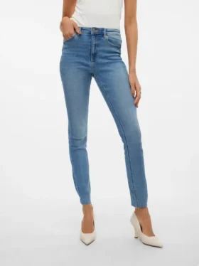 Jeans taille haute coupe slim VMSophia