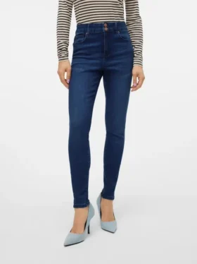 Jeans taille haute coupe slim VMSophia