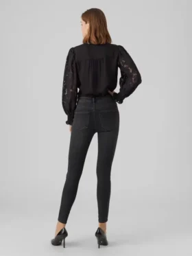 Jeans taille haute coupe slim VMSophia