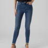 Jeans taille haute coupe slim VMSophia