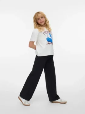 Jeans taille haute à jambes larges Vmtessa