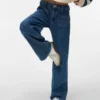 Jeans taille haute à jambes larges Vmtessa
