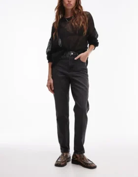 Jeans taille haute « Mom Fit » de Topshop