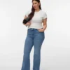 Jeans taille haute évasé Vmctanna