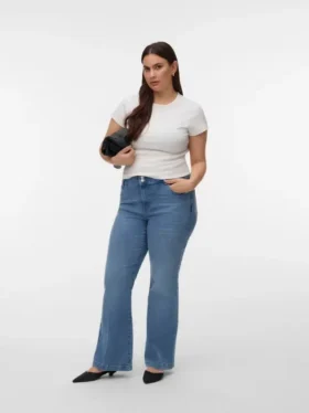 Jeans taille haute évasé Vmctanna