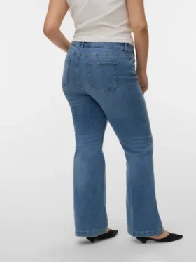 Jeans taille haute évasé Vmctanna