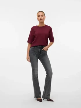 Jeans taille haute évasé Vmgigi