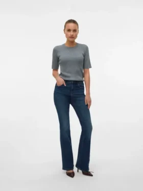 Jeans taille haute évasé Vmgigi