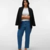 Jeans taille haute Vmclusia, coupe « Mom Fit »