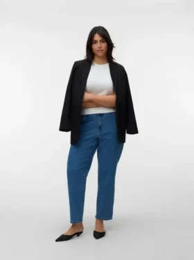 Jeans taille haute Vmclusia, coupe « Mom Fit »