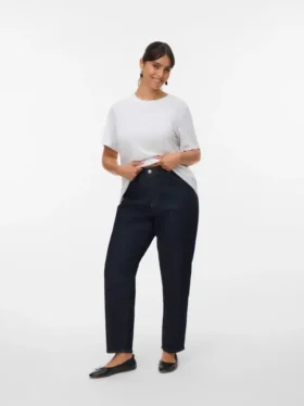 Jeans taille haute Vmctessa, coupe « mom fit »