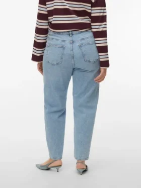 Jeans taille haute Vmctessa, coupe « mom fit »