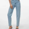 Jeans taille haute Vmtessa coupe « mom »