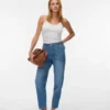 Jeans taille haute Vmtessa coupe « mom »