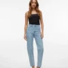 Jeans taille haute Vmtessa coupe « mom »