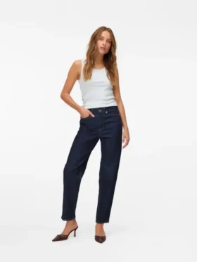 Jeans taille haute Vmtessa « Mom Fit »