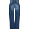 Jeans à taille moyenne et coupe large