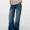Jeans à taille moyenne et coupe large