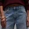 Jeans taille moyenne à jambes larges Topshop
