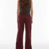 Jeans taille moyenne à jambes larges Topshop