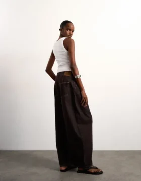 Jeans Tsbelle à taille mi-haute et coupe Barrel Fit