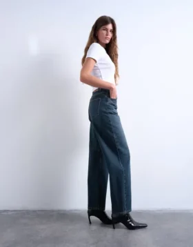 Jeans Tsbrit à taille très basse et coupe classique