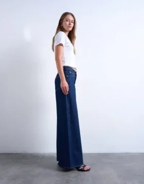 Jeans Tsclara à taille mi-haute et coupe large